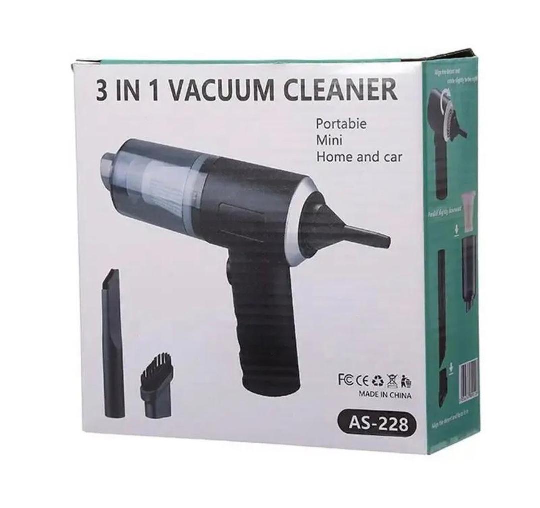 Portable 3-in-1 Vacuum 120W Rechargeable Black
